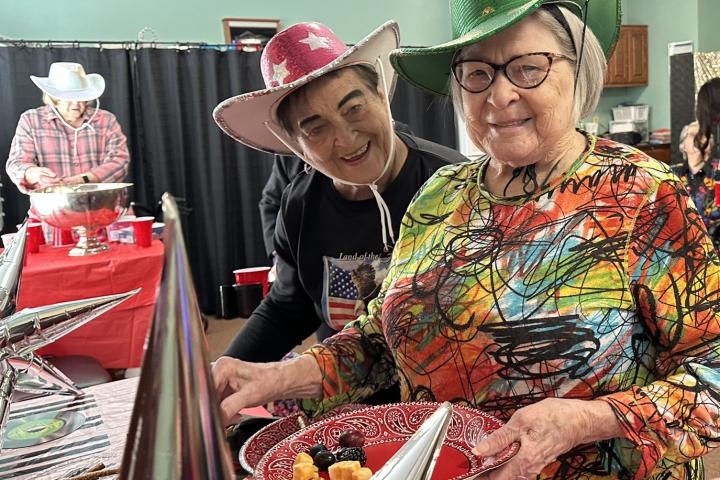 Nina & Rosemary having fun at the Grand Old Opry Party!