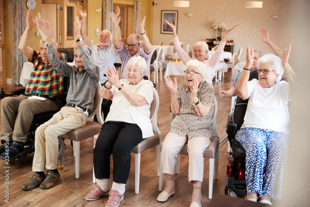 Residents enjoying community activities
